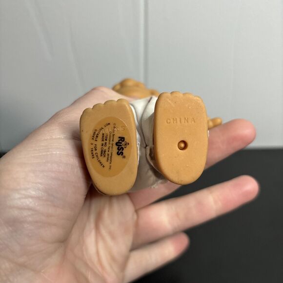 Vintage Russ Painter Troll Doll With Paint Spots & Blue Hair Item No. 18426 - Picture 7 of 8